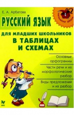 Русский язык для младших школьников в таблицах и схемах | Арбатова - Начальная школа - Литера - 9785944552877