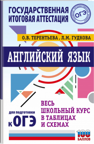 ОГЭ Английский язык Весь школьный курс в таблицах и схемах для подготовки | Терентьева и др. - ОГЭ - АСТ - 9785171392000