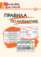 Правила по математике | Клюхина - Школьный словарик - Вако - 9785408043859