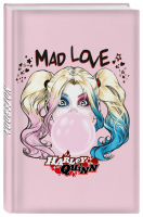 Блокнот. Харли Квинн. Mad Love (формат А5, 160 стр., тонированный блок) - Вселенная DC - Эксмо - 9785041639785