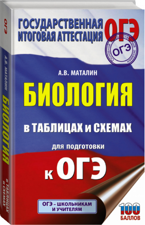 ОГЭ Биология в таблицах и схемах для подготовки | Маталин - ОГЭ - АСТ - 9785171275525