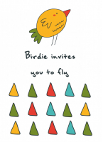 Блокнот для записей "Birdie invites you to fly" (А6) | 
 - Блокноты Like - Эксмо - 9785699880751