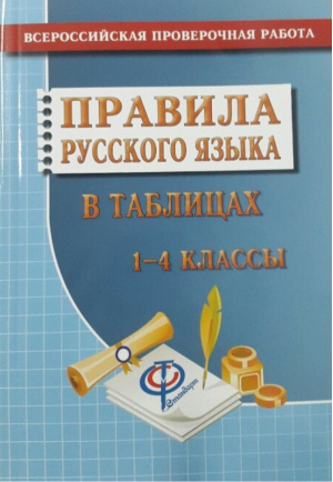 Русский язык 1-4 классы Всероссийская проверочная работа (ВПР) Правила в таблицах | Федорова - Всероссийская проверочная работа (ВПР) - Юнвес - 9785906710598