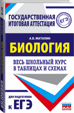 ЕГЭ. Биология. Весь школьный курс в таблицах и схемах для подготовки к единому государственному экзамену | Маталин - Весь школьный курс в таблицах и схемах для подготовки к ЕГЭ - АСТ - 9785171392024