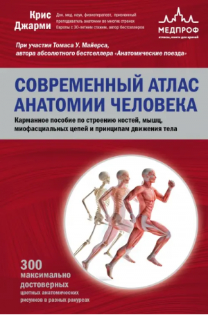 Современный атлас анатомии человека. Карманное пособие по строению костей, мышц | Джарми Крис - Медицинский атлас - МЕДпроф - 9785041774530