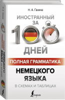 Полная грамматика немецкого языка в схемах и таблицах | Ганина - Иностранный за 100 дней - АСТ - 9785171327705