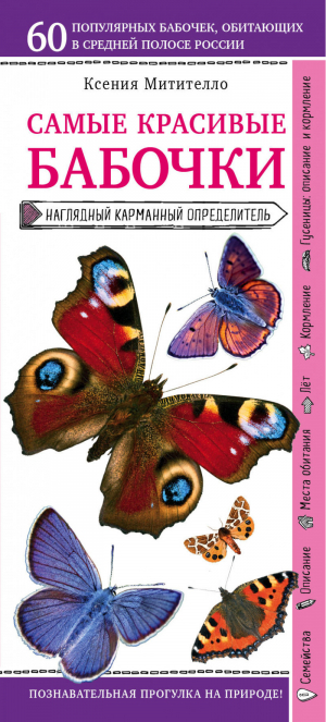 Самые красивые бабочки Наглядный карманный определитель | Митителло - Природа в кармане - Эксмо - 9785040935529