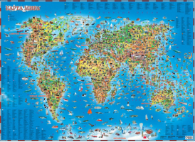 Карта мира для детей | 
 - Карты - АСТ - 9785170227808