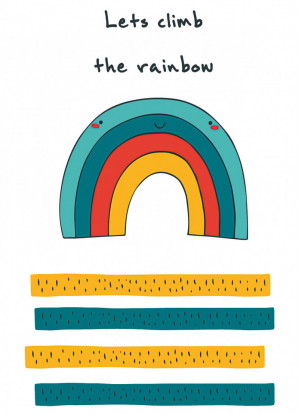 Блокнот для записей "Let's climb the rainbow" (А6) | 
 - Блокноты Like - Эксмо - 9785699882335