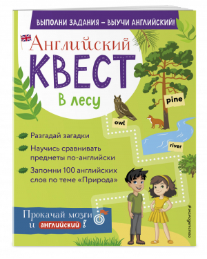 Английский квест. В лесу. Степени сравнения прилагательных и 100 полезных слов | Бус - Английский квест: выполни задания - выучи англ. - Эксмо - 9785041219598