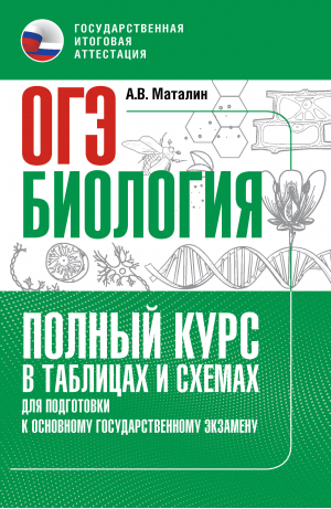 ОГЭ. Биология. Полный курс в таблицах и схемах для подготовки к ОГЭ | Маталин Андрей Владимирович - Полный курс в табл и сх для подготовки к ОГЭ - АСТ - 9785171573805