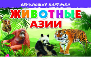 Животные Азии Обучающие карточки | Глушкова - Обучающие карточки - Литур - 9785978009217