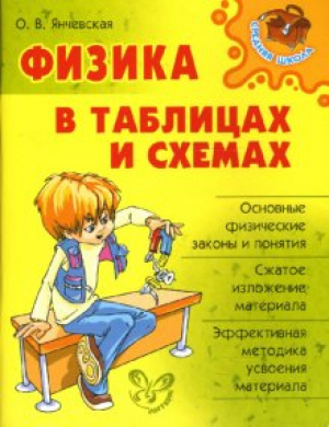 Физика в таблицах и схемах | Янчевская - Средняя школа - Литера - 9785944556394