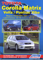 Toyota Matrix / Voltz / Pontiac Vibe Модели 2WD&4WD 2002-2008 годов выпуска с двигателями 1ZZ-FE (1,8 л) и 2ZZ-GE (1,8 л) Руководство по ремонту и техническому обслуживанию | 
 - Профессионал - Легион-Автодата - 9785888503300