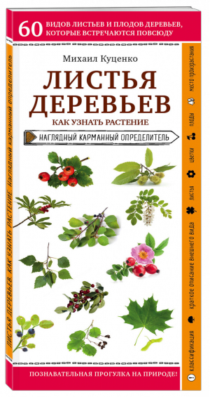 Листья деревьев. Как узнать растение | Куценко Михаил Евгеньевич - Природа в кармане - Эксмо - 9785041118860